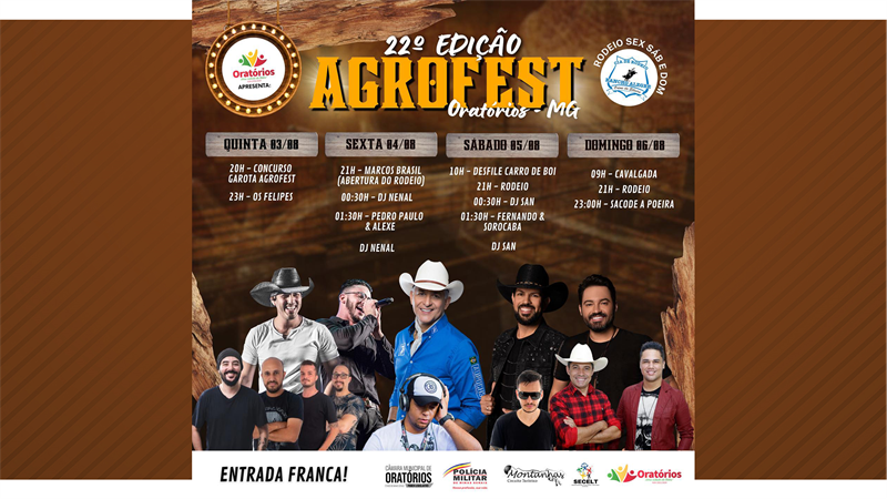 Agenda de Espetáculos Arraial Sacode Poeira 2019 - Arraial Sacode Poeira